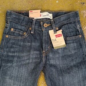 Levi's 514 boys Dark Indigo Slim Straight Jeans